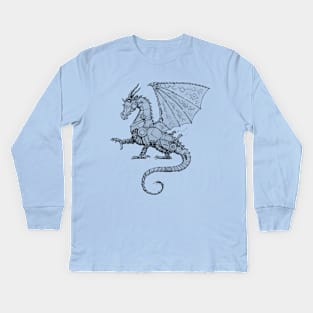 The Steampunk Dragon Kids Long Sleeve T-Shirt